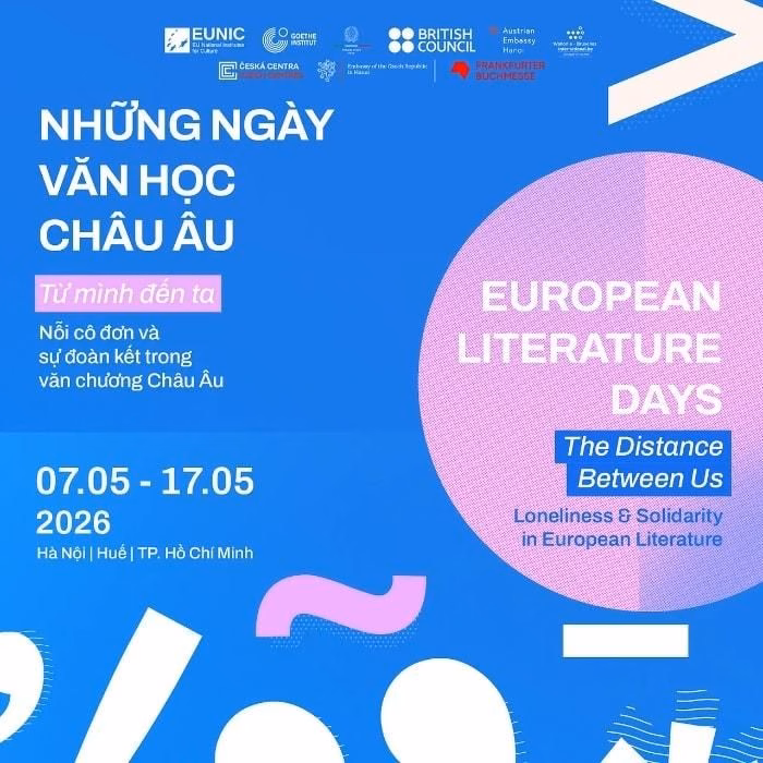 Những ngày Văn học châu Âu 2026 sẽ chính thức trở lại Việt Nam từ ngày 7 đến 17/5, hứa hẹn một hành trình văn hóa đầy cảm hứng.