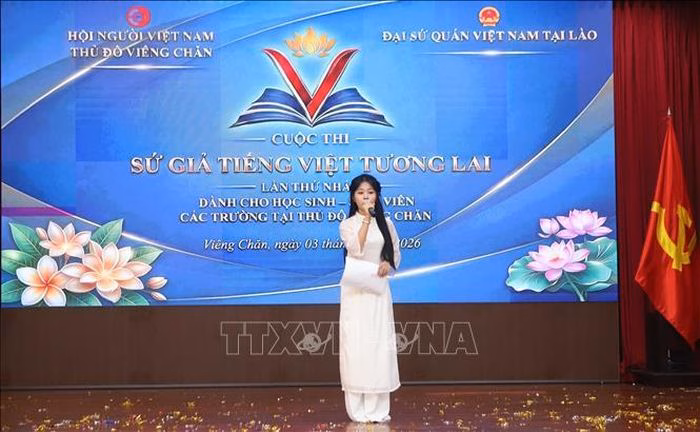 Những sân chơi như thi hùng biện, kể chuyện giúp nuôi dưỡng niềm đam mê tiếng Việt trong lòng giới trẻ Lào.